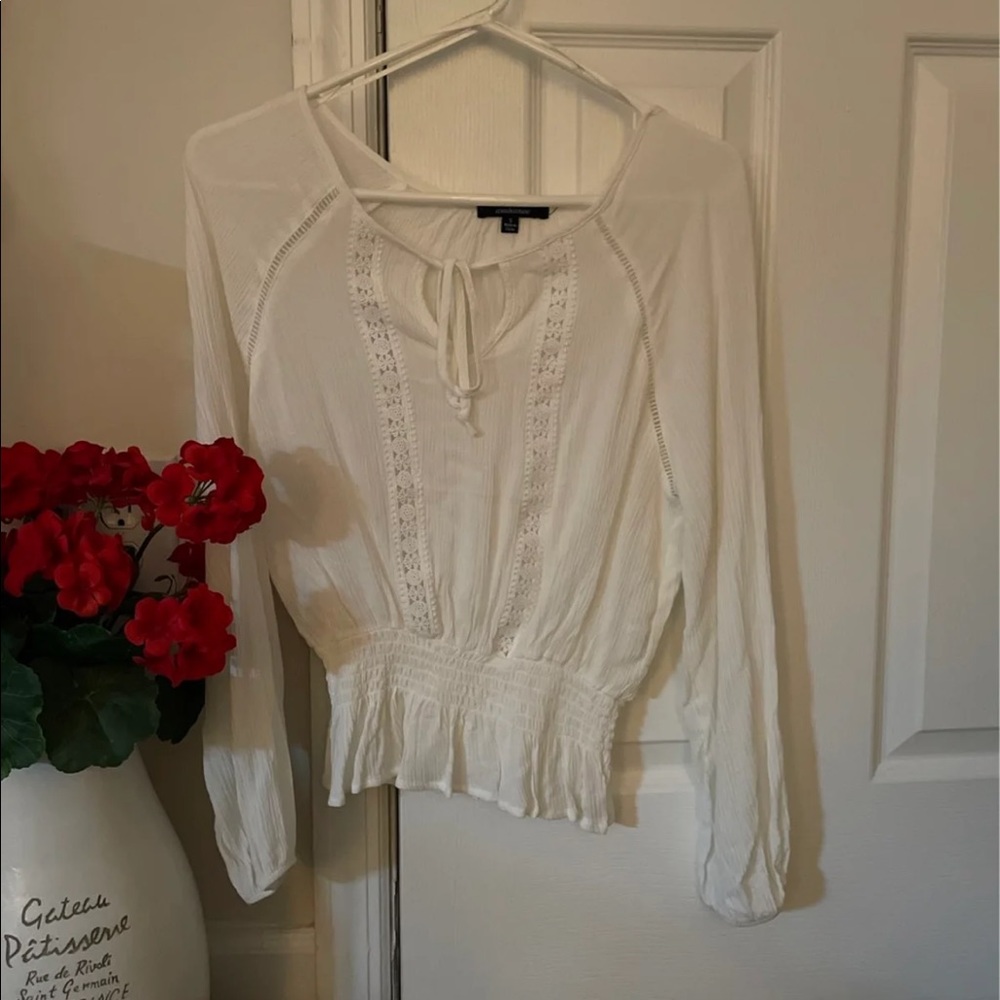 White lace blouse